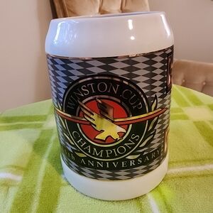 Nascar Black and White Ceramic Mug